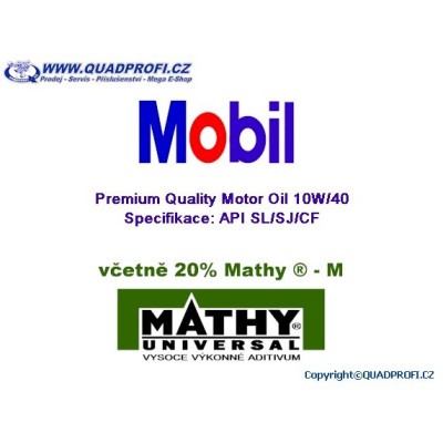 Motor Oil Mobil Super 10W40 incl. 20% MATHY