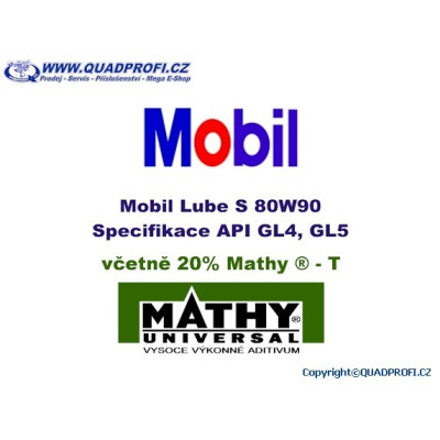 Gear Oil Mobil Lube 80W90 incl. 20% MATHY