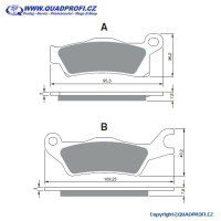 Brzdové destičky Goldfren S33 Offroad pro CanAm G2 570 650 800 1000 Mod 2012-